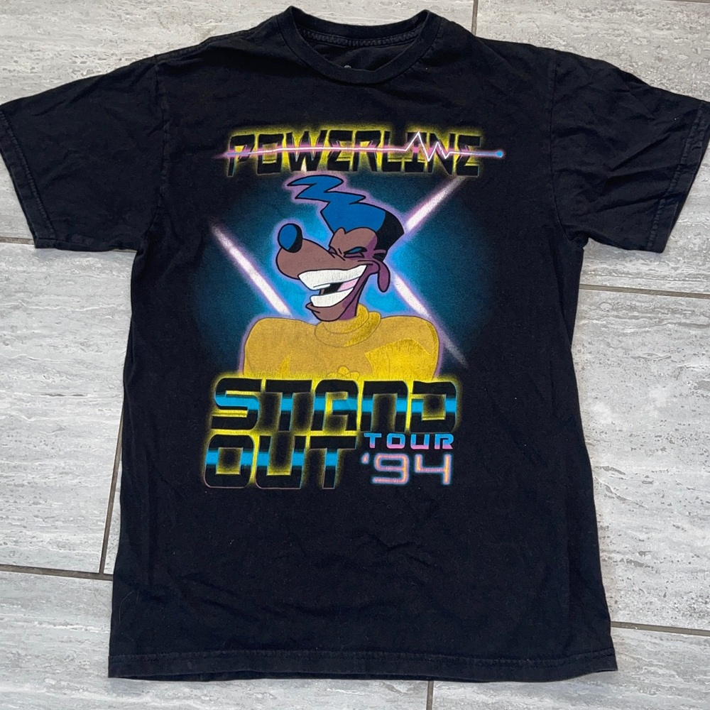 Powerline Shirt Mens small Stand Out Tour 1994 Disney Retro Goofy Movie #36